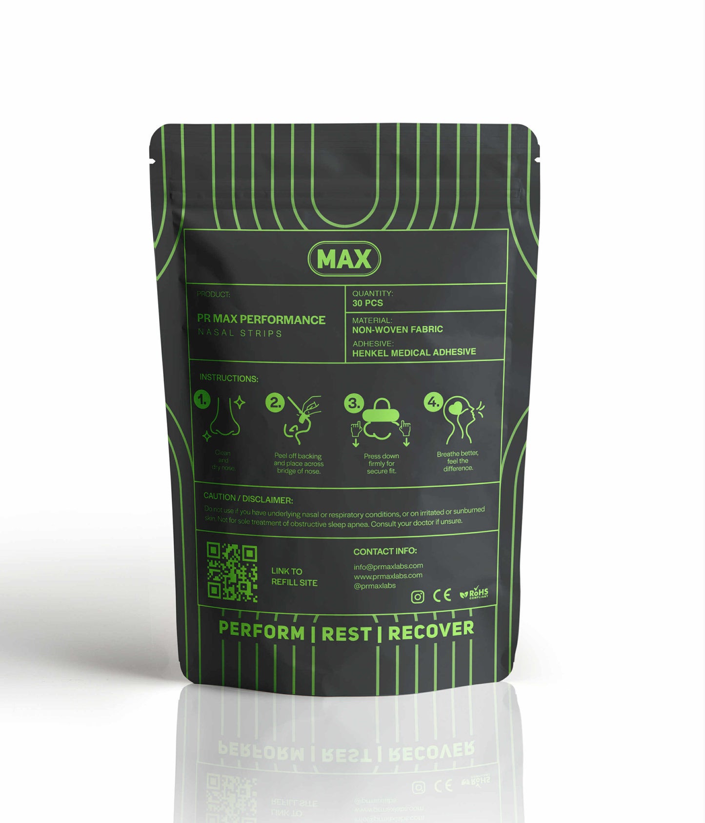 PR MAX Product Photo Back Packaging